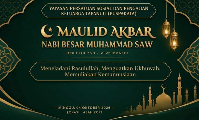 PUSPAKATA Gelar Maulid Akbar Nabi Muhammad SAW, Perkuat Ukhuwah dan Kepedulian Kemanusiaan